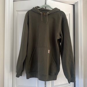 Men’s Carhartt green hoodie size medium